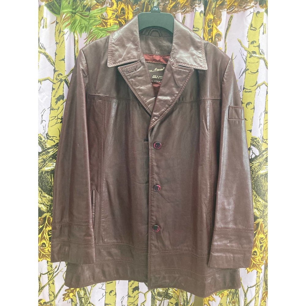 Aigner 100% Genuine Leather Lined Jacket Size 14